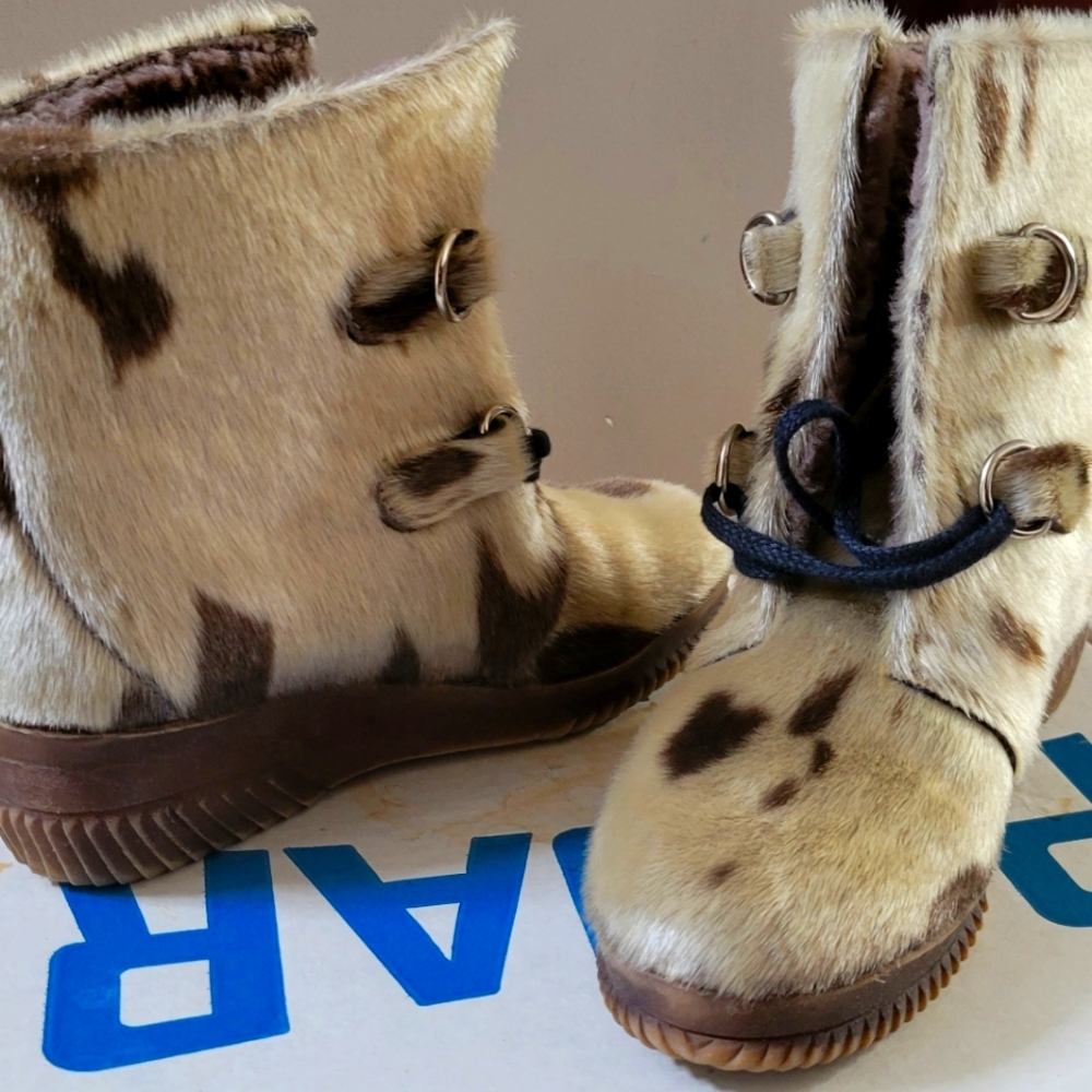 Seal fur boots
